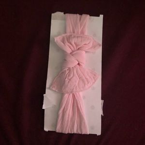 Baby bling pink bow headband